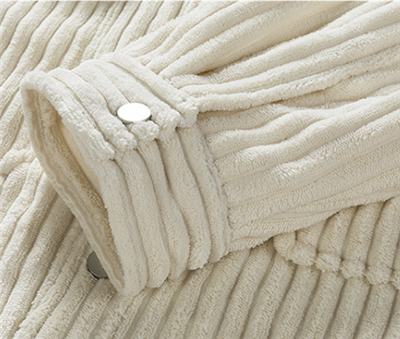 Mens cream corduroy jacket cuff