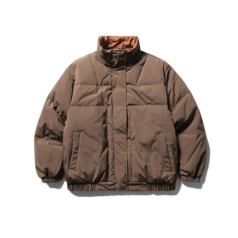Jacket Puffer níolón Seiceáil Inchúlaithe