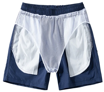 Mens beach swim trunks lining