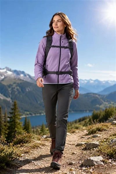 Women's Waffle Grid Knit Full-Zip Stretch Jacket price