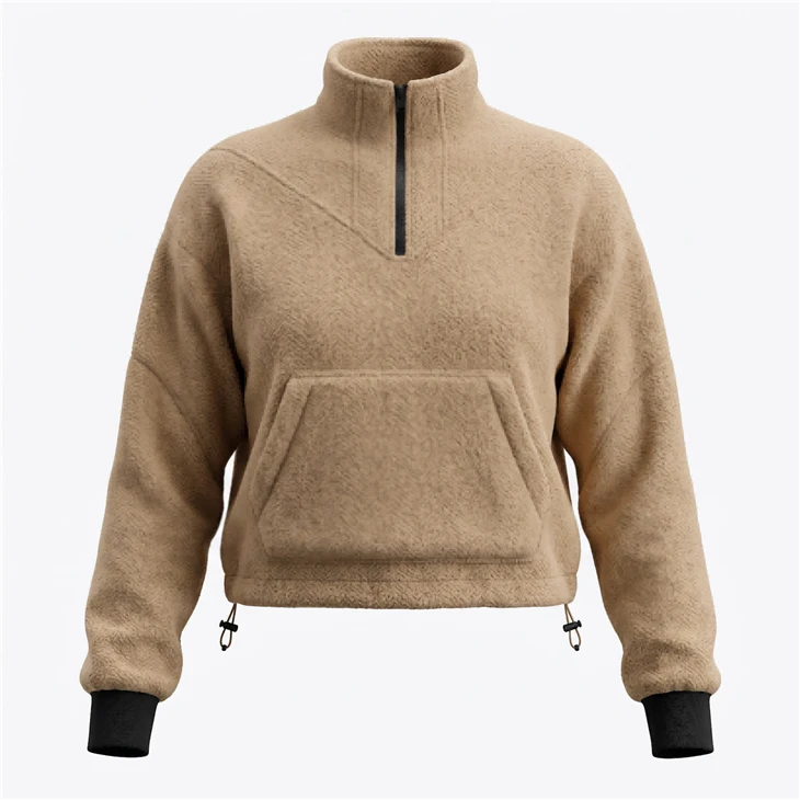Pullover Zip lomra Zip Cheathrú Sherpa na mBan