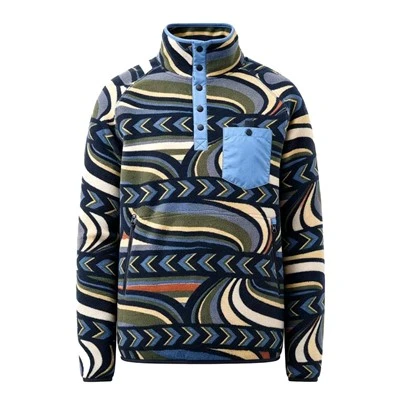 Retro Wave Aztec Snap-T Fleece Pullover factory